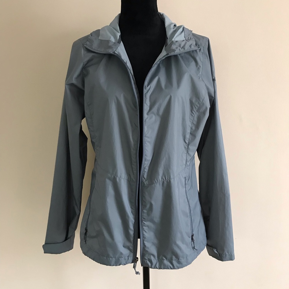 Columbia sportswear gray windbreaker jacket